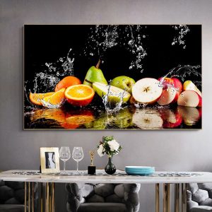 Canvas Painting Fresh Fruit Paintings for Kitchen and Restaurant Scandinavian Posters and Prints Wall Art Room Decor Cuadros