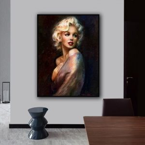 Canvas Painting Marilyn Monroe Wall Art Poster and Prints Painting Wall Pictures for Home Living Room Decoration