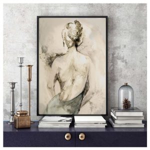 Canvas Painting Sexy Women Drawing Nordic Art Print Poster Wall Picture Black White Living Room Bedroom Home Decor Poster