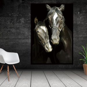 Canvas Paintings Wall Picture HD Animal Decorative Horses Pictures Printed Canvas Wall Art Home Decor  For Living Room No Frame