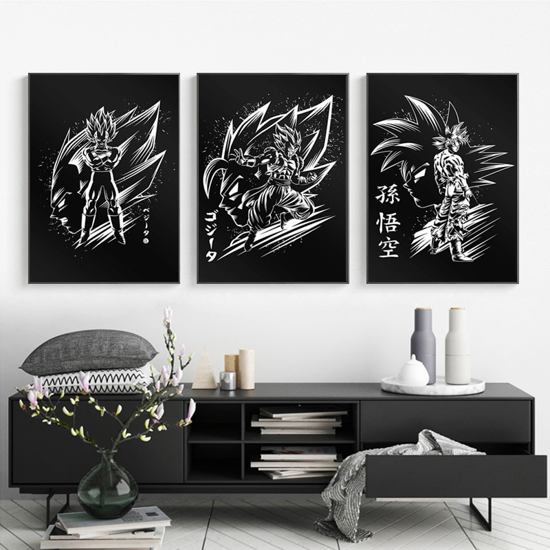 Canvas-Poster-Home-Decor-Modular-Picture-3-Pcs-Black-White-Dragon-Ball-Z-Goku-Vegeta-Anime-1.jpg