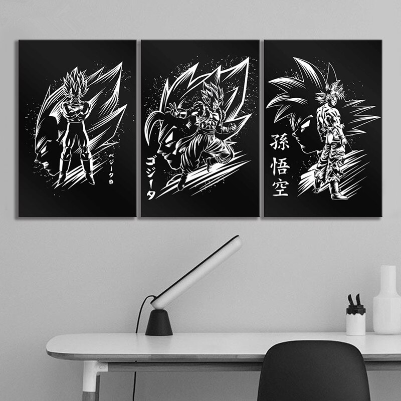 Canvas-Poster-Home-Decor-Modular-Picture-3-Pcs-Black-White-Dragon-Ball-Z-Goku-Vegeta-Anime-2.jpg