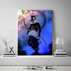 Canvas Printed Modern Demon Slayer Kimetsu No Yaiba Poster Home Decor Painting Japanese Anime Wall Art Picture Modular Office