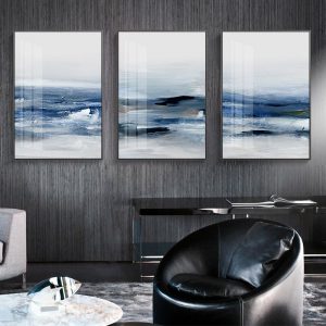 Canvas Prints Pictures Wall Art Nordic Abstract Sea Oil Painting Decoration Painting Art Home Decor Modular Poster
