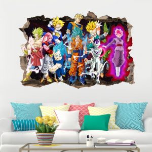 Cartoon Dragon Ball Sun Wukong Somersault Cloud Vinyl Wall Decal Home Decor For Kids Goku Room Wallpaper Mural Art Wall Stickers