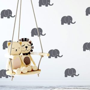 Cartoon Elephants Wall Stickers Art Decor Vinyl Decor For Baby Quote Kids Room Nursery Home Decoration Decal Poster C327
