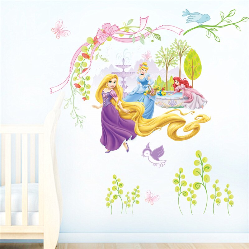 Cartoon-Rapunzel-Ariel-Cinderalle-Princess-Wall-Stickers-For-Girls-Room-Home-Decoration-Pvc-Poster-Kids-Wall-2.jpg