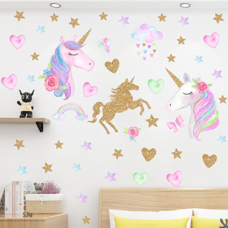 Cartoon-Unicorn-Horse-Star-Heart-Shape-Pattern-Wall-Stickers-For-Kids-Room-Home-Decoration-Diy-Animal-4.jpg