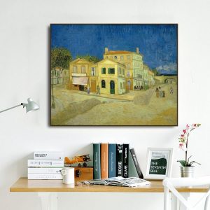 Cassisy Van Gogh《The Yellow House》Canvas Art Oil Painting Artwork Picture Art Poster Wall Decor Modern Home Office Decoration