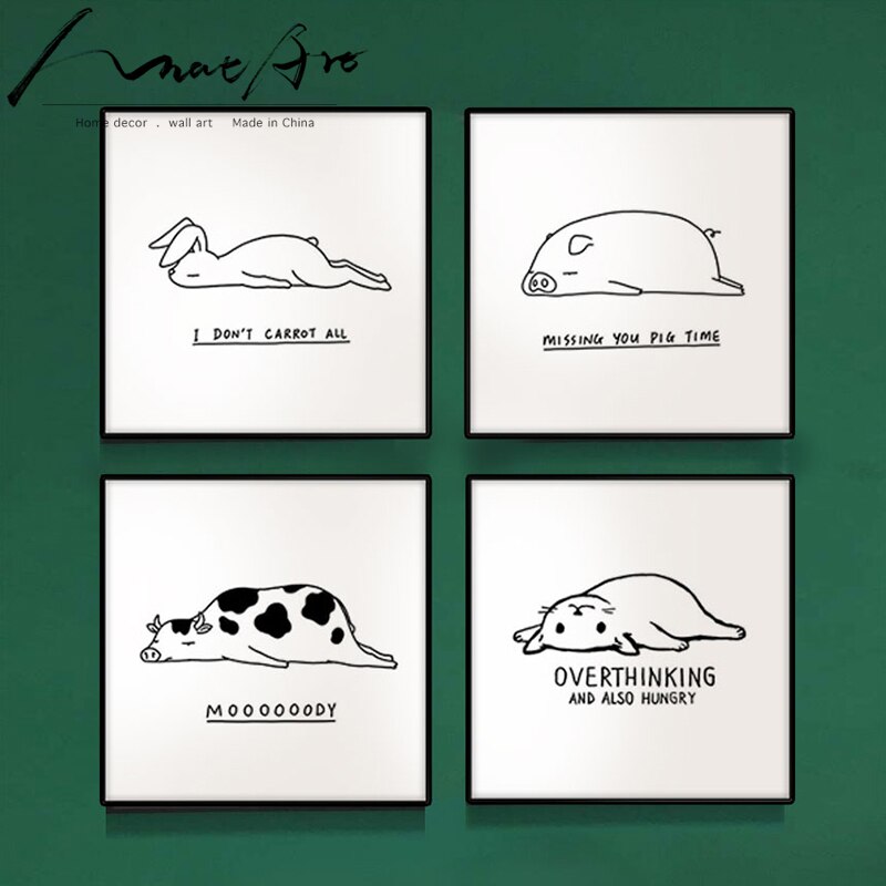 Children-repeatedly-decorating-wall-canvas-art-cat-cow-rabbit-minimalist-illustration-Black-and-white-painting-wall-2.jpg