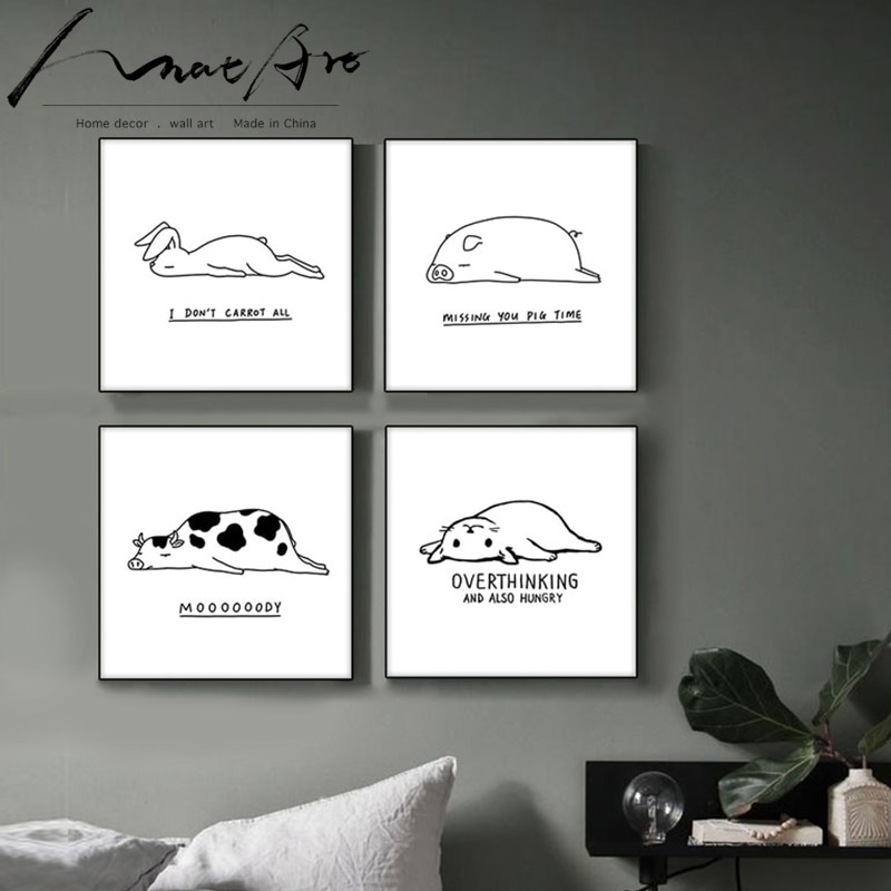 Children-repeatedly-decorating-wall-canvas-art-cat-cow-rabbit-minimalist-illustration-Black-and-white-painting-wall-3.jpg