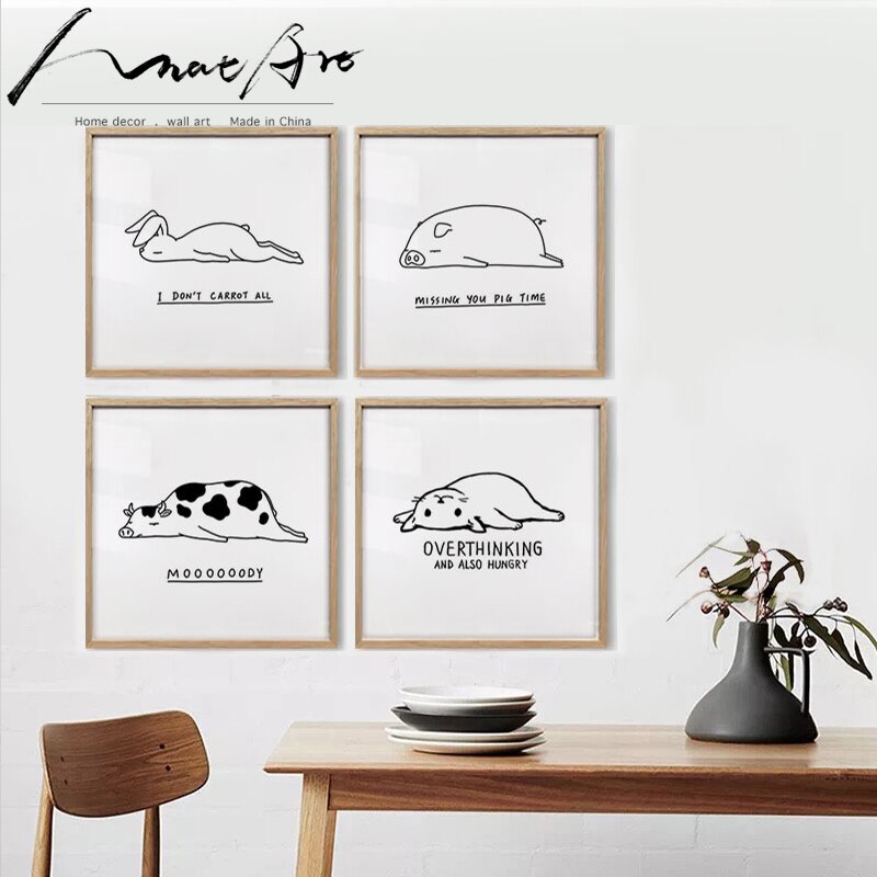 Children-repeatedly-decorating-wall-canvas-art-cat-cow-rabbit-minimalist-illustration-Black-and-white-painting-wall-4.jpg