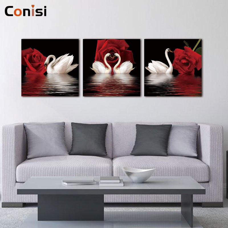 Conisi-3-Panels-Nordic-Prints-Red-Rose-White-Swan-Poster-Modern-Wall-Art-Canvas-Paintings-Home.jpg