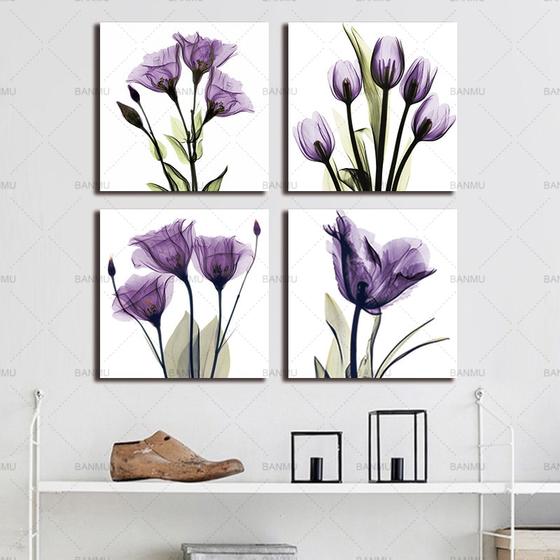 Conisi-4-Panels-Wall-Poster-Elegant-Purple-Tulips-Prints-on-Canvas-Nordic-Wall-Art-Painting-Home-2.jpg