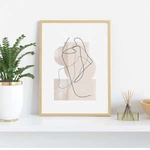 Contemporary Abstract Line Drawing Art Prints Modern Wall Art Canvas Painting Nordic Minimalist Style Poster Living Room Decor