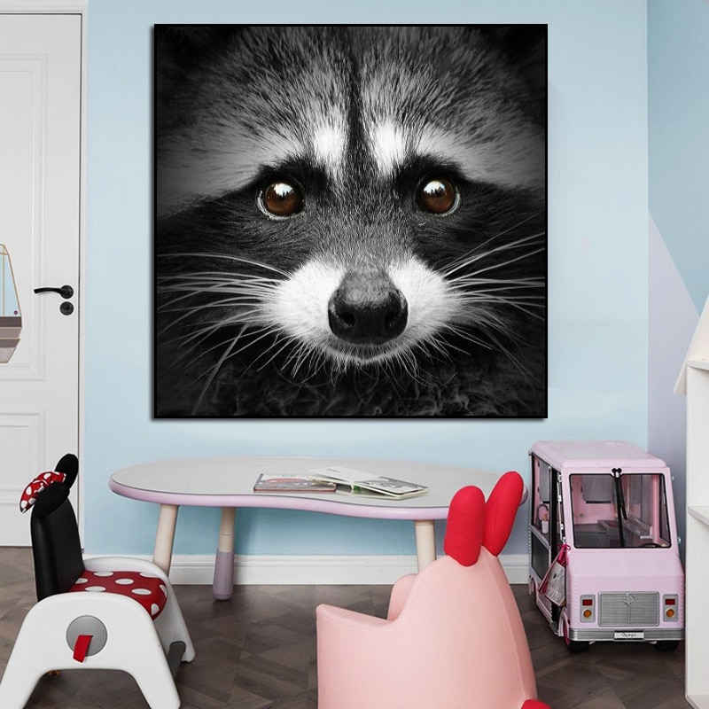 Cute-Raccoon-Wall-Art-Animal-Painting-Canvas-Print-Poster-Picture-Animal-Poster-Modern-Home-Decoration-In-1.jpg