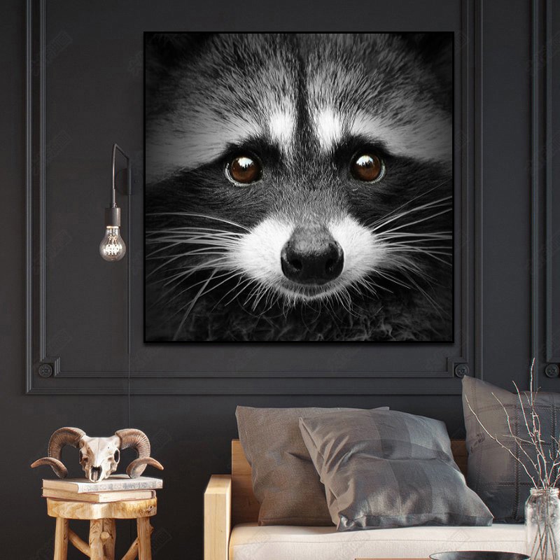 Cute-Raccoon-Wall-Art-Animal-Painting-Canvas-Print-Poster-Picture-Animal-Poster-Modern-Home-Decoration-In-2.jpg