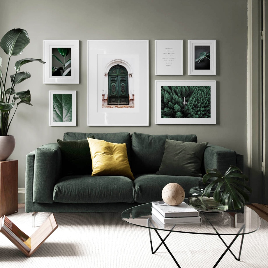 Dark-Green-Door-Leaves-Plant-Quotes-Nordic-Posters-And-Prints-Wall-Art-Paper-Painting-Wall-Pictures-1.jpg