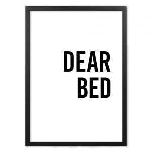 Dear Bed Quotes Nordic Style Print Wall Art Print paper Painting Nordic Posters And Prints Wall Pictures For Living Room Decor