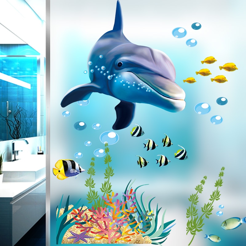 Dolphin-Fish-Aquarium-Ocean-Wall-Stickers-For-Kids-Rooms-Bathroom-Kitchen-Home-Decor-Cartoon-Animals-Decals.jpg