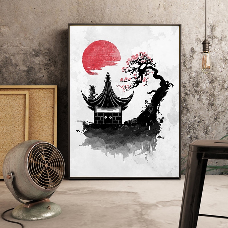 Dragon-Ball-Z-Goku-Anime-Poster-Japan-Artwork-Canvas-Painting-Poster-and-Print-Black-White-Wall-2.jpg