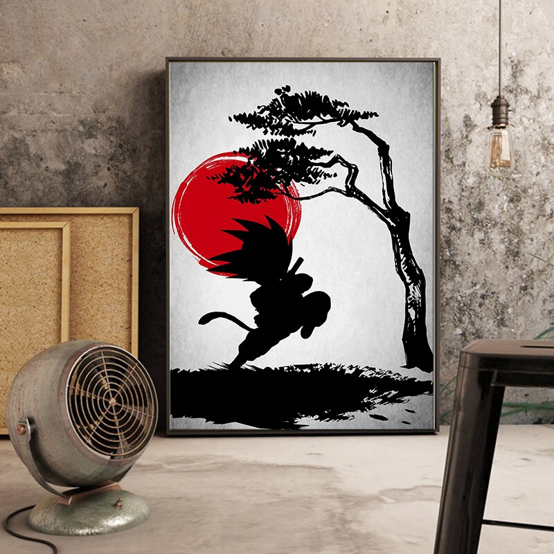 Dragon-Ball-Z-Goku-Anime-Poster-Japan-Artwork-Canvas-Painting-Poster-and-Print-Black-White-Wall-3.jpg