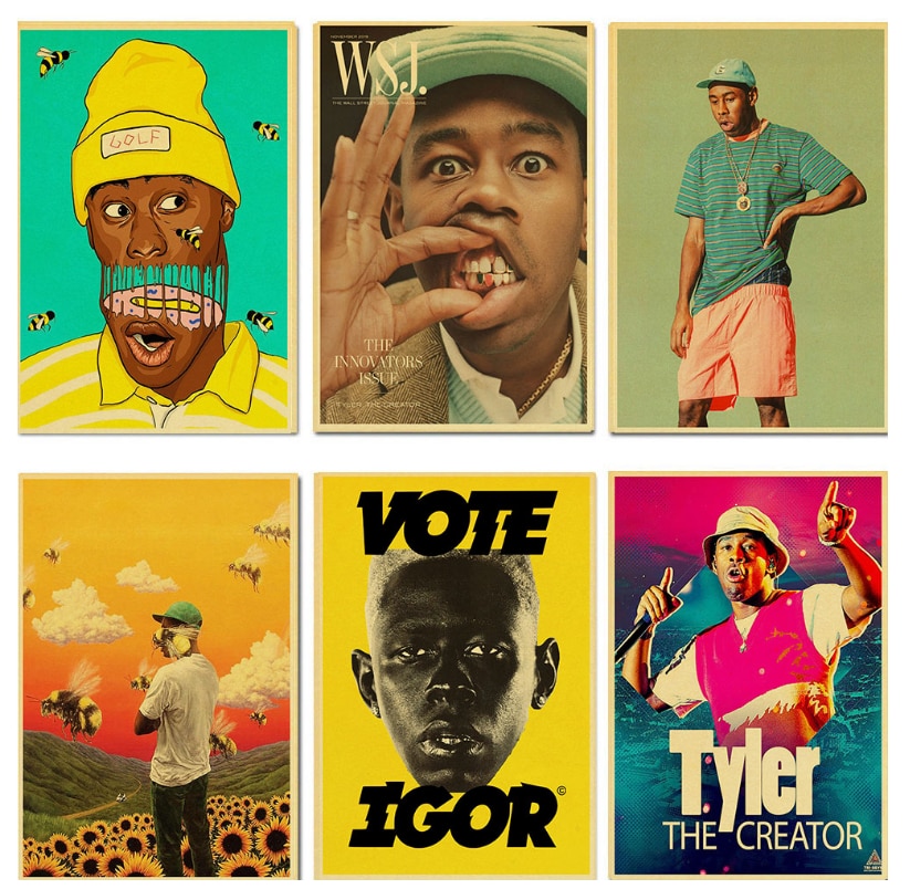 Tyler The Creator Fan Art Retro Aesthetic Wall Poster