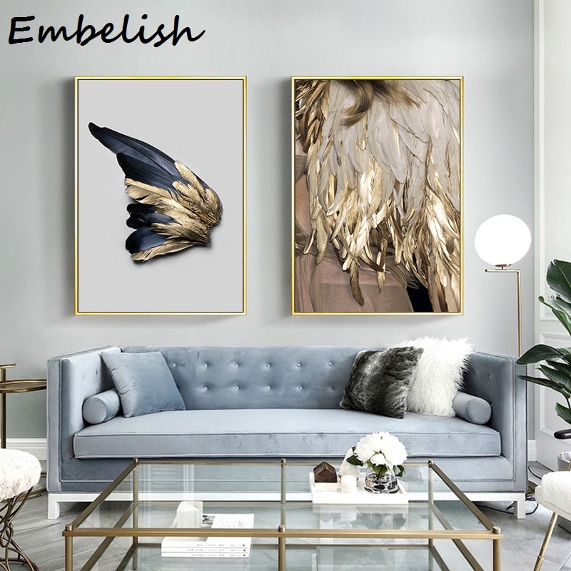 Fancy-Golden-feather-a-Butterfly-wing-Great-waves-modern-decorative-Picture-Canvas-Wall-Art-Poster-for-7.jpg