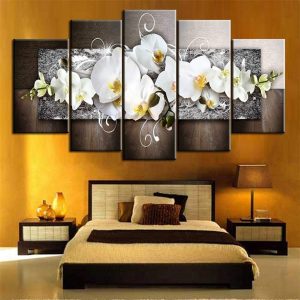 Fashion Mangnolia Flower Canvas Painting Wall Art Posters and Prints Living Room Decoration Wall Pictures Home Decor Paintings