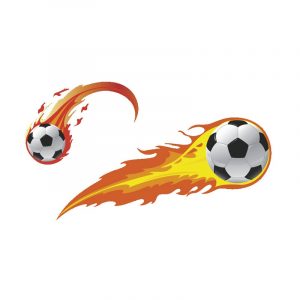 Flame football wall Stickers Bathroom cupboard car decorations art Decals waterproof mural Home Decor Toilet sticker wallpaper