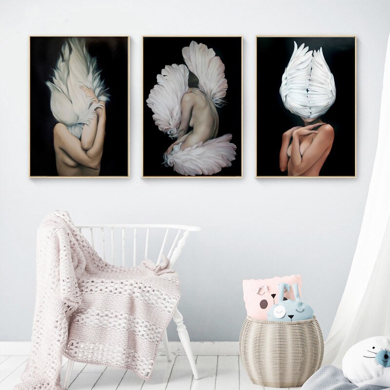 Flowers-Feathers-Woman-Abstract-Canvas-Painting-Wall-Art-Print-Poster-Picture-Decorative-Painting-Living-Room-Home-8.jpg