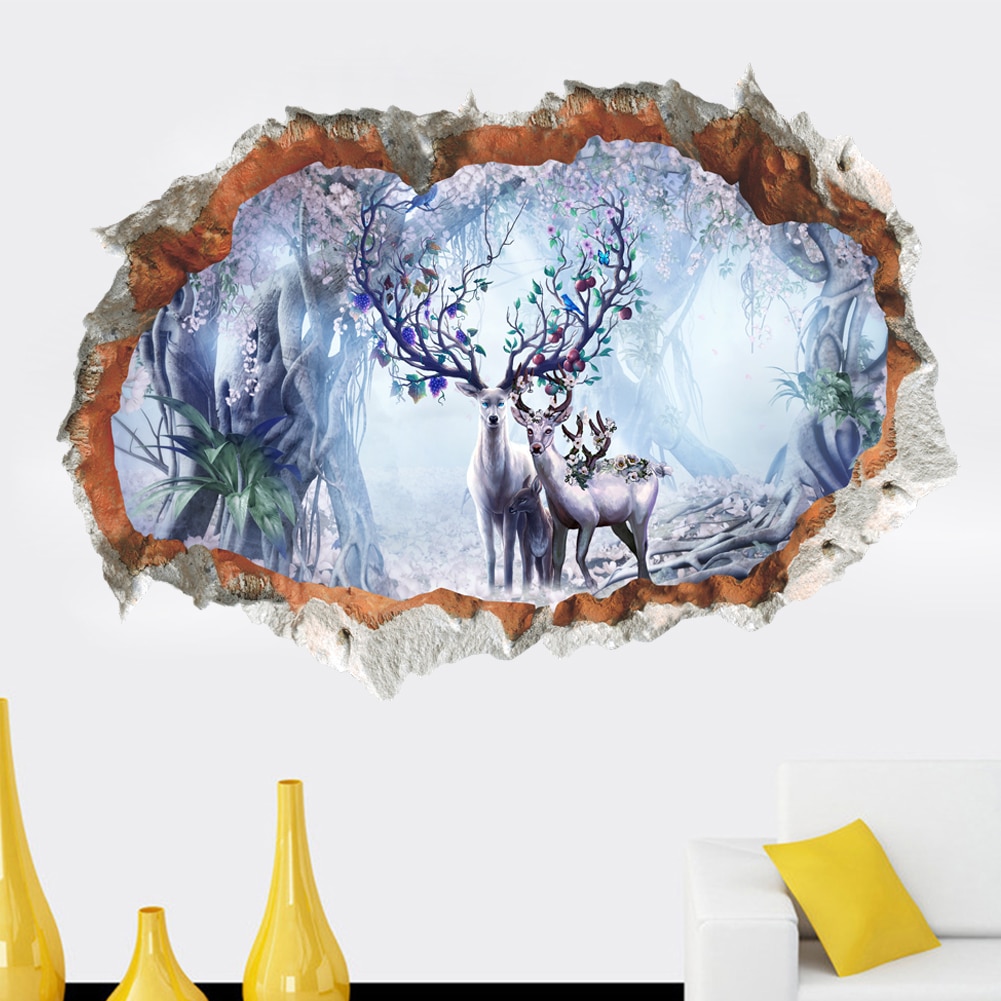 Forest-unicorn-wall-sticker-for-kids-room-horse-head-nursery-bedroom-living-room-decor-3d-effect-3.jpg