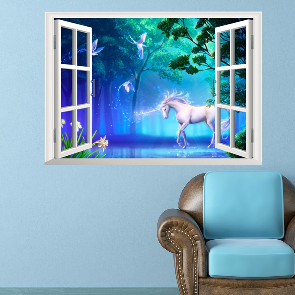 Forest-unicorn-wall-sticker-for-kids-room-horse-head-nursery-bedroom-living-room-decor-3d-effect-4.jpg