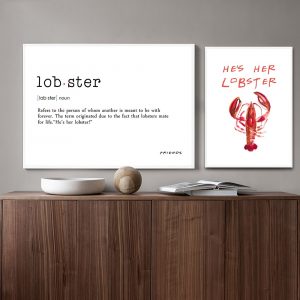 Friends TV Show Poster Lobster Canvas Art Print Inspirational Quotes Canvas Painting Nordic Wall Pictures Restaurant Home Decor