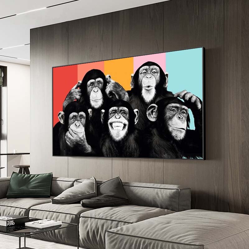 Funny-Monkeys-Abstract-Canvas-Art-Posters-And-Prints-Animals-Wall-Art-Canvas-Paintings-Kids-Room-Decor-1.jpg
