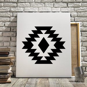 Geometric Aztec Tribal Canvas Painting Scandinavian Posters and Prints Oil Wall Art Pictures For Living Room Home Decor Frameles