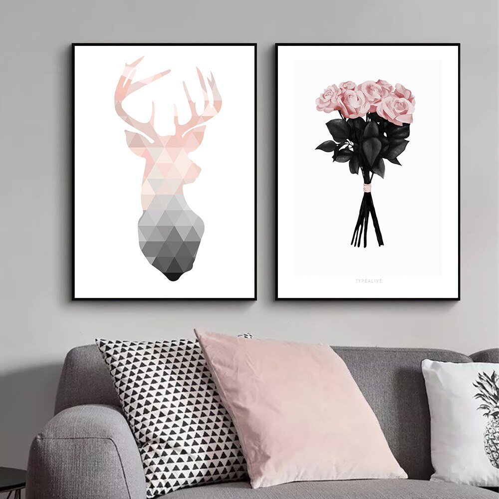 Geometric-Deer-Abstract-Canvas-Art-Print-Rose-Flower-Posters-And-Prints-Nordic-Poster-Pink-Art-Painting-3.jpg