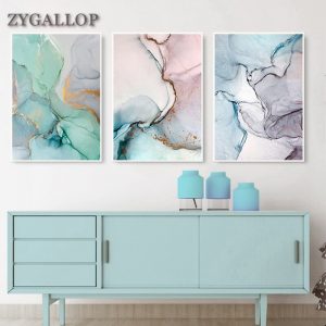 Geometric Marble Abstract Canvas Painting Nordic Posters and Prints Wall Art Pictures for Living Room Modern Home Decor Cuadros