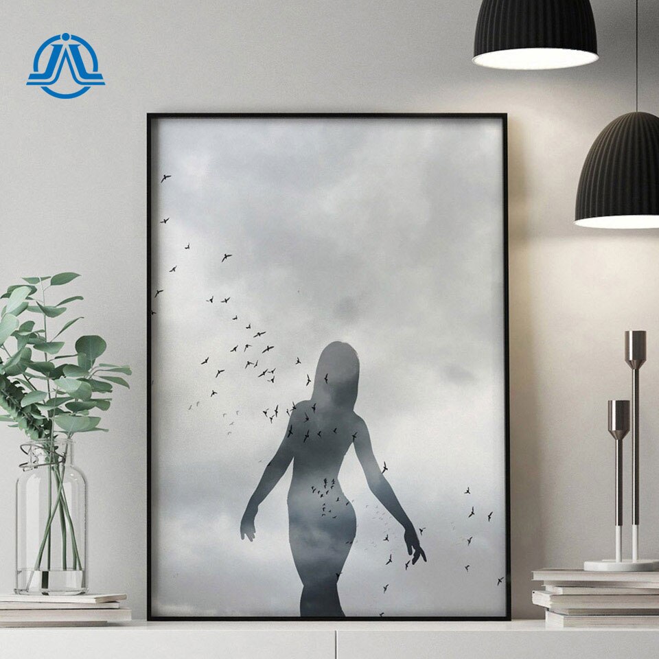 Girl-with-Bird-Abstract-Wall-Art-Canvas-Painting-Surrealism-Nordic-Posters-and-Prints-Wall-Pictures-for.jpg