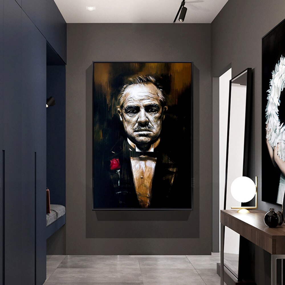 Godfather Modern Canvas Art Posters And Prints Godfather Abstract ...