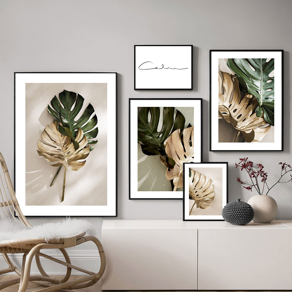 Green-and-Golden-Leaves-Scandinavian-Canvas-Poster-Nordic-Style-Print-Nature-Art-Painting-Wall-Picture-for.jpg