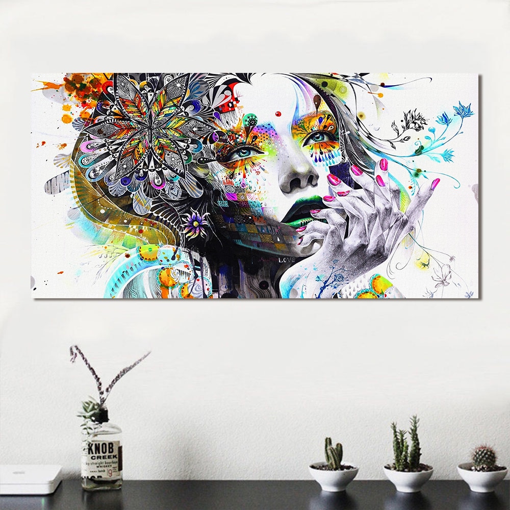 HDARTISAN-Modern-Canvas-Art-Girl-With-FLowers-Wall-Pictures-For-Living-Room-Modular-Pictures-Home-Decor-1.jpg