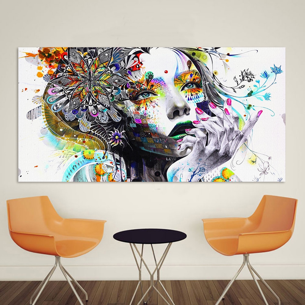 HDARTISAN-Modern-Canvas-Art-Girl-With-FLowers-Wall-Pictures-For-Living-Room-Modular-Pictures-Home-Decor-3.jpg