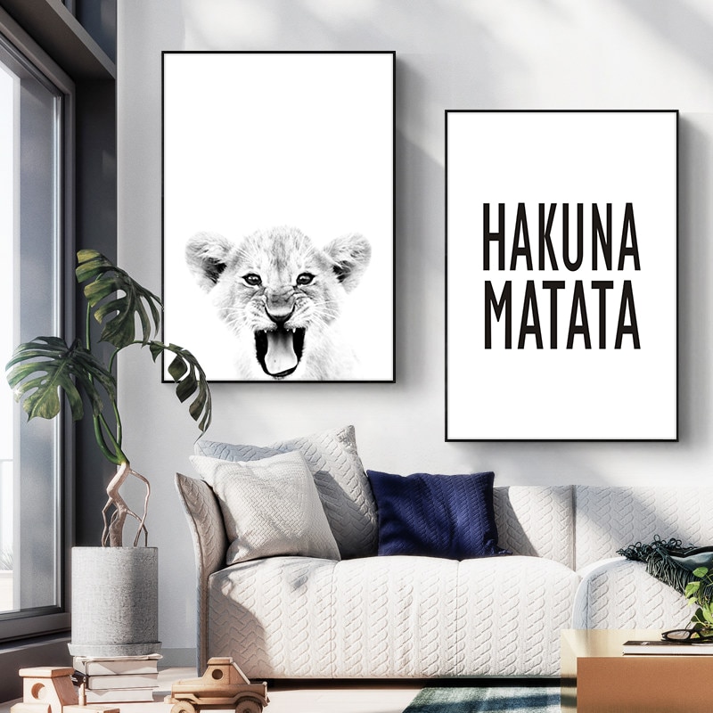 Hakuna-Matata-Quote-Scandinavian-Art-Canvas-Painting-Baby-Lion-Print-Wildlife-Animal-Black-White-Poster-for-4.jpg
