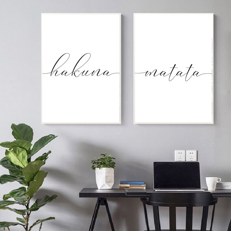 Hakuna-Matata-Sign-Print-Motivational-Quote-Black-White-Wall-Picture-Inspirational-Poster-Funny-Wall-Art-Canvas-3.jpg