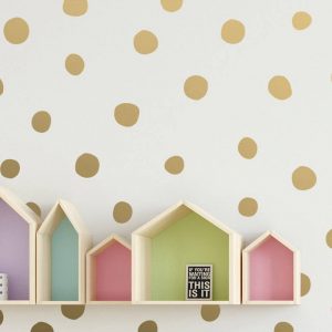 Hand Drawn Irregular Polka Dot Wall Decals Baby Room Decor Confetti Vinyl Wall Sticker Nursery Mural Wall Art Decal Decoration