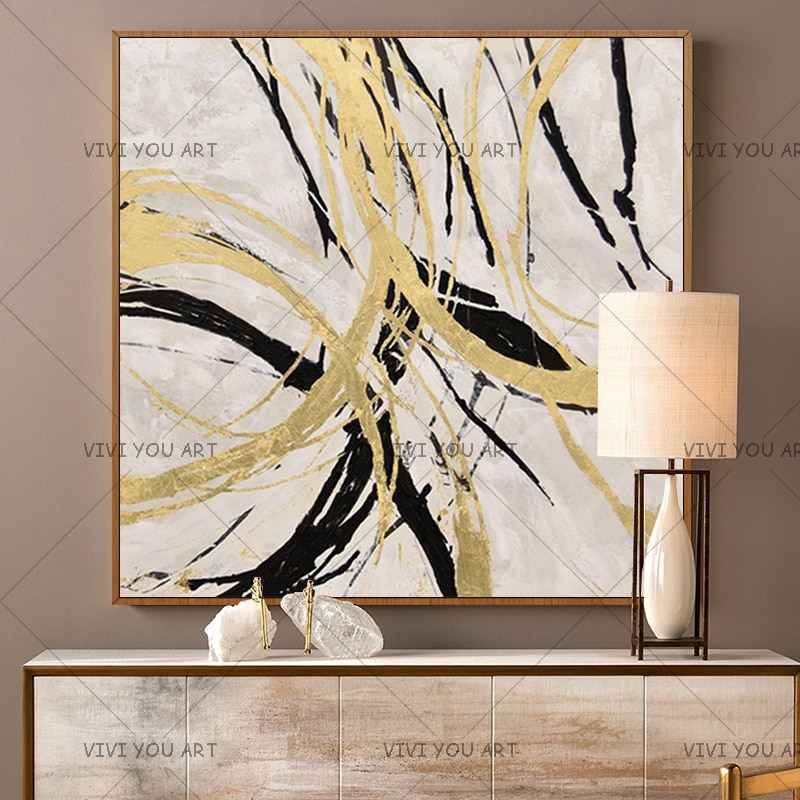 Handmade-1-piece-golden-Circles-modern-contemporary-abstract-oil-painting-on-canvas-wall-art-pictures-for.jpg