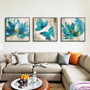 Handmade Abstract Golden Butterfly Oil Painting On Canvas Handpainted Abstrat Paintings For Living Room Decor Wall Art Pictures