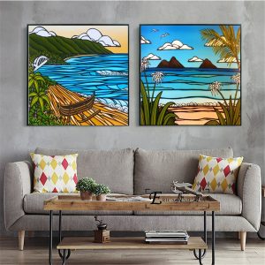 Hawaii Beach Pop Art Canvas Art Print Painting Poster Wall Pictures For Living Room Decor Home Decorative No Frame
