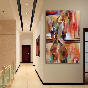 Home Decor Nordic Canvas Painting Modern Sex Lady Picture Wall Art Poster Girl Bedroom Abstract Minimalist Art Oil Painting